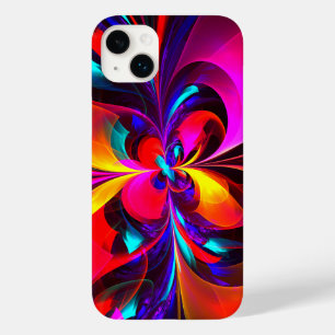 フローラモダン抽象芸術アートレッドブルーパターン#07 Case-Mate iPhone 14 PLUSケース