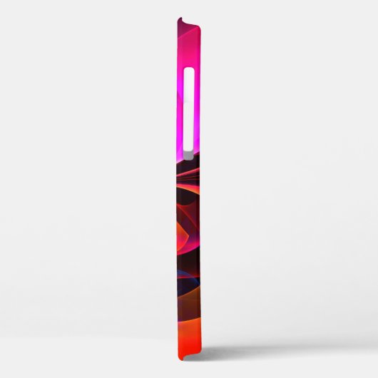 フローラモダン抽象芸術アートレッドブルーパターン#07 Case-Mate iPhoneケース (裏面 / 左)