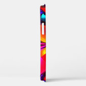 フローラモダン抽象芸術アートレッドブルーパターン#07 Case-Mate iPhoneケース (裏面 / 右)