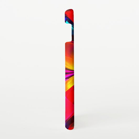 フローラモダン抽象芸術アートレッドブルーパターン#07 SAMSUNG GALAXYケース (右側)