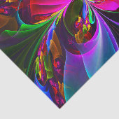 フローラモダン抽象芸術アートレッドブルーパターン#12 薄葉紙 (詳細)