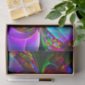 フローラモダン抽象芸術アートレッドブルーパターン#12 薄葉紙 (ギフト)