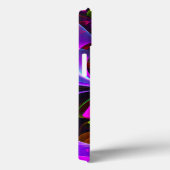 フローラモダン抽象芸術アートレッドブルーパターン#12 Case-Mate iPhoneケース (裏面 / 右)