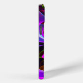 フローラモダン抽象芸術アートレッドブルーパターン#12 Case-Mate iPhoneケース (裏面 / 右)
