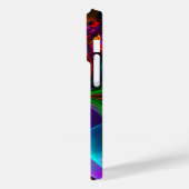 フローラモダン抽象芸術アートレッドブルーパターン#12 Case-Mate iPhoneケース (裏面 / 左)