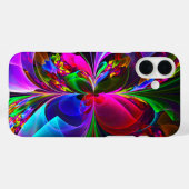 フローラモダン抽象芸術アートレッドブルーパターン#12 Case-Mate iPhoneケース (裏面 (横))