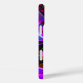 フローラモダン抽象芸術アートレッドブルーパターン#12 Case-Mate iPhoneケース (裏面 / 右)