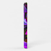 フローラモダン抽象芸術アートレッドブルーパターン#12 Case-Mate iPhoneケース (裏面/右)