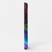 フローラモダン抽象芸術アートレッドブルーパターン#12 Case-Mate iPhoneケース (裏面/左)