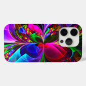 フローラモダン抽象芸術アートレッドブルーパターン#12 Case-Mate iPhoneケース (裏面 (横))