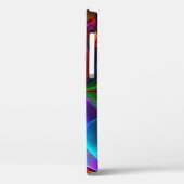 フローラモダン抽象芸術アートレッドブルーパターン#12 Case-Mate iPhoneケース (裏面 / 左)