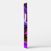 フローラモダン抽象芸術アートレッドブルーパターン#12 Case-Mate iPhoneケース (裏面 / 右)