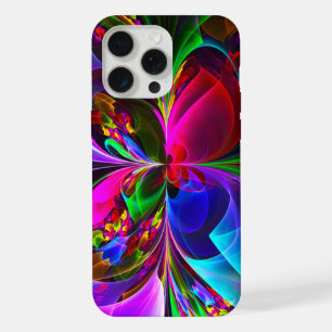 フローラモダン抽象芸術アートレッドブルーパターン#12 iPhone 15 PRO MAXケース