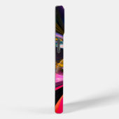 フローラモダン抽象芸術アートレッドブルーパターン#13 Case-Mate iPhoneケース (裏面 / 右)