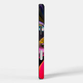 フローラモダン抽象芸術アートレッドブルーパターン#13 Case-Mate iPhoneケース (裏面 / 右)