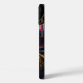 フローラモダン抽象芸術アートレッドブルーパターン#13 Case-Mate iPhoneケース (裏面 / 左)