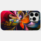 フローラモダン抽象芸術アートレッドブルーパターン#13 Case-Mate iPhoneケース (裏面 (横))
