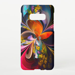 フローラモダン抽象芸術アートレッドブルーパターン#13 SAMSUNG GALAXY S10Eケース