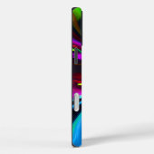 フローラモダン抽象芸術アートレッドブルーパターン#15 Case-Mate iPhoneケース (裏面 / 右)