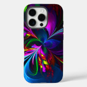 フローラモダン抽象芸術アートレッドブルーパターン#15 Case-Mate iPhoneケース (裏面)