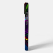 フローラモダン抽象芸術アートレッドブルーパターン#15 Case-Mate iPhoneケース (裏面 / 左)