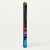 フローラモダン抽象芸術アートレッドブルーパターン#15 Case-Mate iPhoneケース (裏面/右)