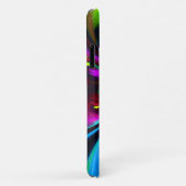 フローラモダン抽象芸術アートレッドブルーパターン#15 Case-Mate iPhoneケース (裏面/右)