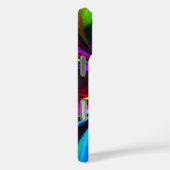 フローラモダン抽象芸術アートレッドブルーパターン#15 Case-Mate iPhoneケース (裏面 / 右)