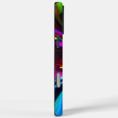 フローラモダン抽象芸術アートレッドブルーパターン#15 Case-Mate iPhoneケース (裏面 / 右)