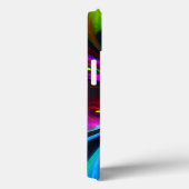 フローラモダン抽象芸術アートレッドブルーパターン#15 Case-Mate iPhoneケース (裏面 / 右)