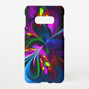 フローラモダン抽象芸術アートレッドブルーパターン#15 SAMSUNG GALAXY S10Eケース