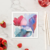 フローラモダン抽象芸術ーの家庭用品 スタンダードカクテルナプキン (インサイチュ)