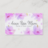 *~*フローラモダン抽象芸術軟水色 名刺 (正面)