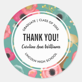 フローラモダン有卒業 ラウンドシール