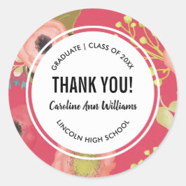 フローラモダン有卒業 ラウンドシール