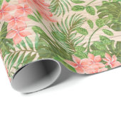 フローラモダン木材人気がある包装紙 ラッピングペーパー (ロールコーナー)