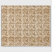 フローラモダン木材人気がある包装紙 ラッピングペーパー (フラット)