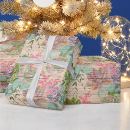 フローラモダン木材人気がある包装紙 ラッピングペーパー