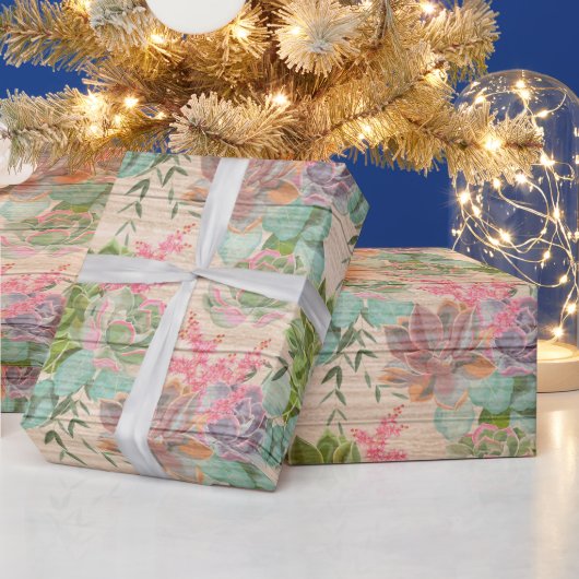 フローラモダン木材人気がある包装紙 ラッピングペーパー (クリスマス)