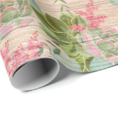 フローラモダン木材人気がある包装紙 ラッピングペーパー (ロールコーナー)