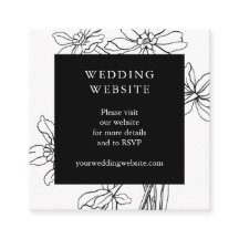 フローラモダン植物学の白黒結婚の