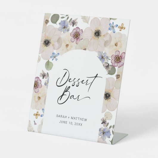 フローラモダン植物性デザートバー 台座サイン (正面)