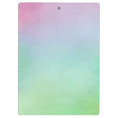 フローラモダン植物水彩フローラピンク クリップボード (裏面)