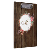 フローラモダン植物水彩フローラ木材 クリップボード (右)