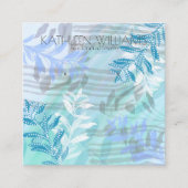 フローラモダン植物用イヤリングディスプレイカード スクエア名刺 (正面)