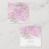 フローラモダン植物用イヤリングディスプレイカード スクエア名刺 (正面/裏面)