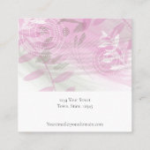 フローラモダン植物用イヤリングディスプレイカード スクエア名刺 (裏面)