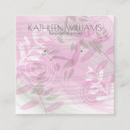 フローラモダン植物用イヤリングディスプレイカード スクエア名刺