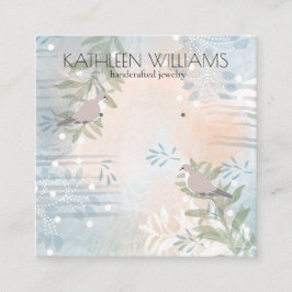 フローラモダン植物用イヤリングディスプレイカード スクエア名刺