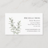 フローラモダン植物緑イベントプランナー 名刺 (正面)